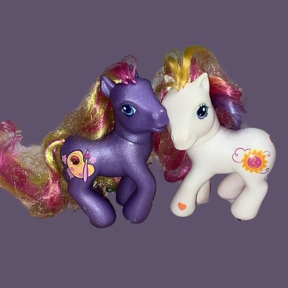 Lot of7 Hasbro G3 2002 My Little Pony Dibble Dabble Razzaroo Doseydotes - Picture 8 of 8